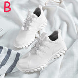 Breathable Light Running Shoes White Pink